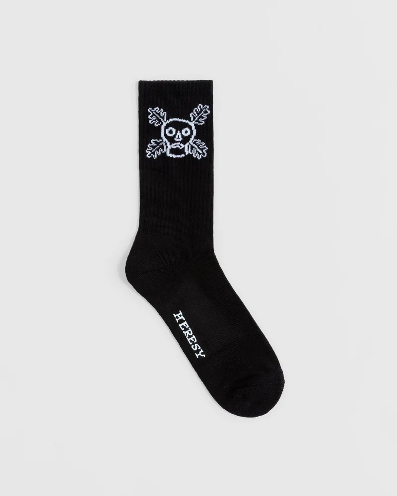 Image of Heresy Green Man Socks - Black