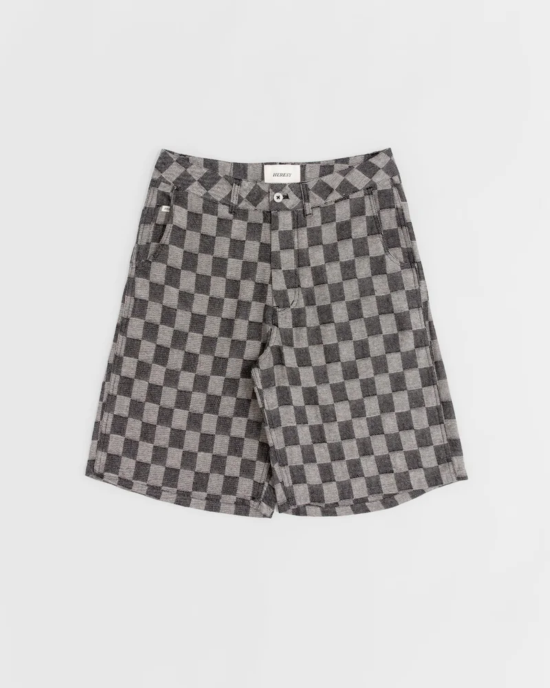 Image of Heresy Trellis Shorts - Black Check