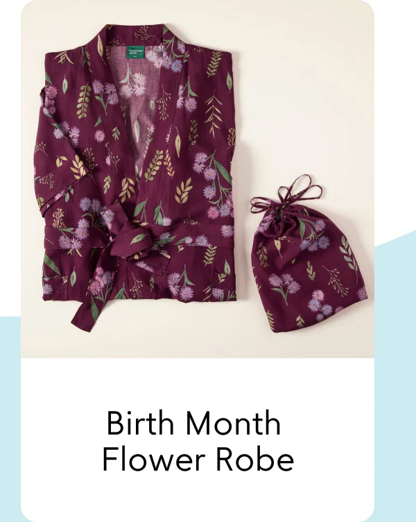 Birth Month Flower Robe