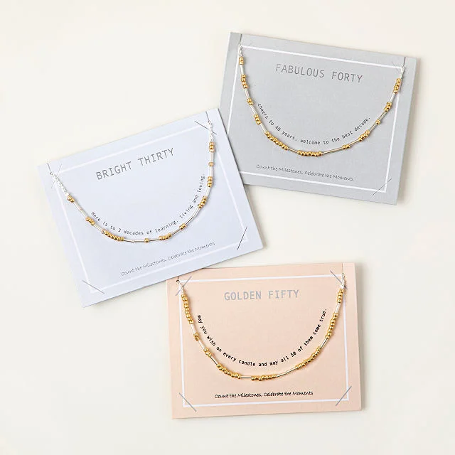 Milestone Birthday Necklace