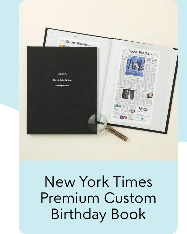 New York Times Premium Custom Birthday Book