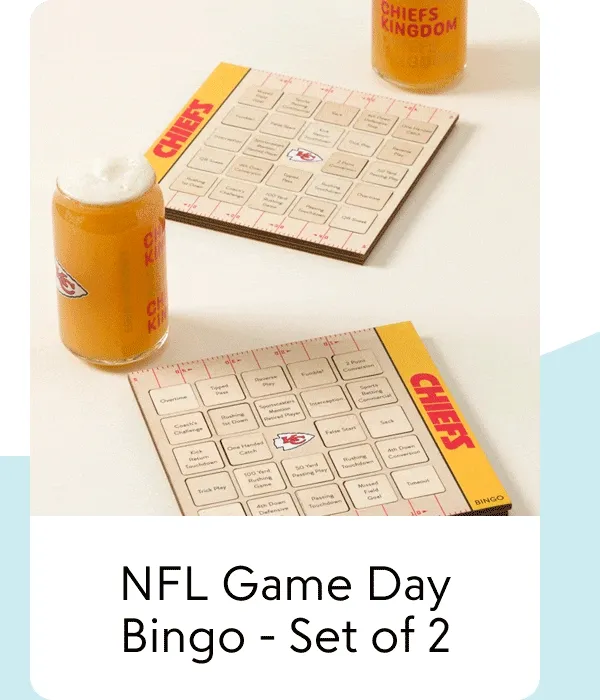 NFL Game Day Bingo - Set of 2