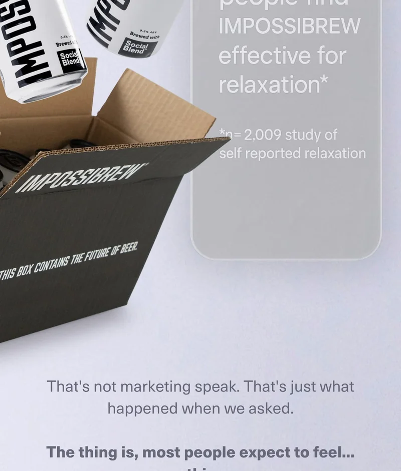 8 out of 10 people found impossibrew effective for relaxation.