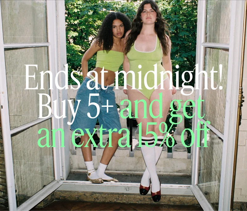 Ends at midnight! Buy 5+ and get an extra 15% off