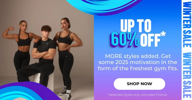 New discounts in our Sale
Up to 60% off* gym fits just got better. Go grab 2025 motivation you could ever want
SHOP NOW
*selected styles only