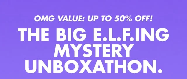 the big e.l.f.ing MYSTERY unboxathon.