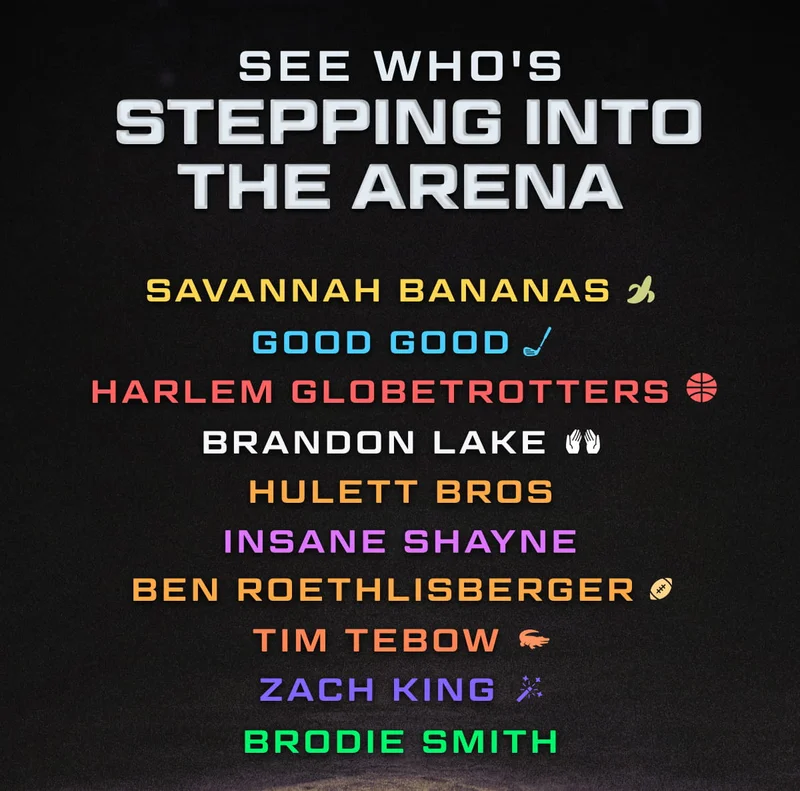 SEE WHO'S STEPPING INTO THE ARENA