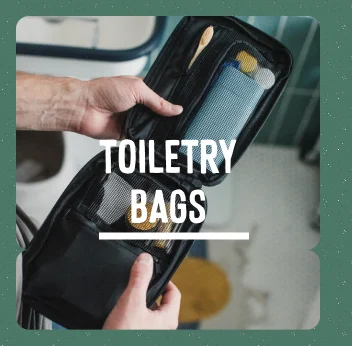 toiletry bags