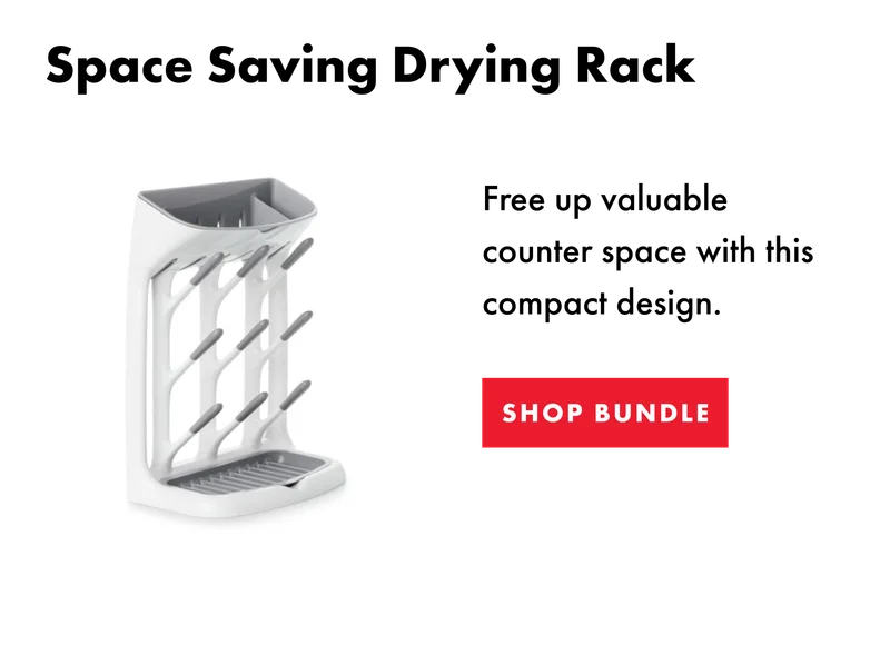 Space saving drying rack