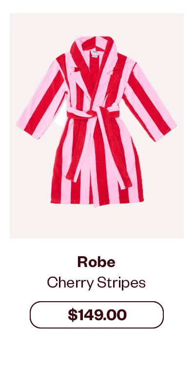 Robe Cherry Stripes