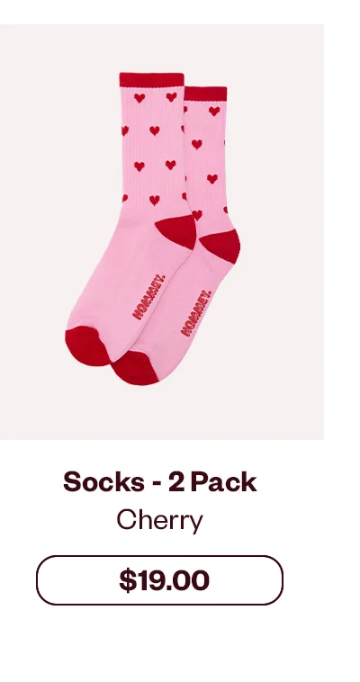 Socks - 2 Pack Cherry