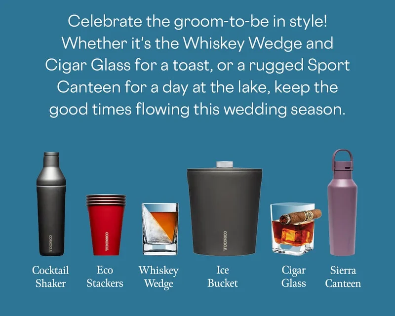 We've got the perfect gifts for the groom and his crew!