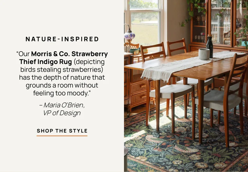 Morris & Co. Strawberry Thief Indigo Rug - Shop the Style