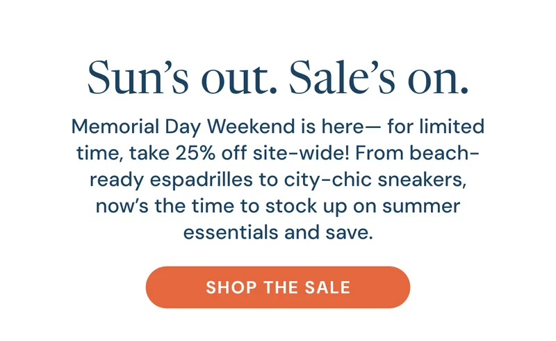 Sun's out. Sale's on