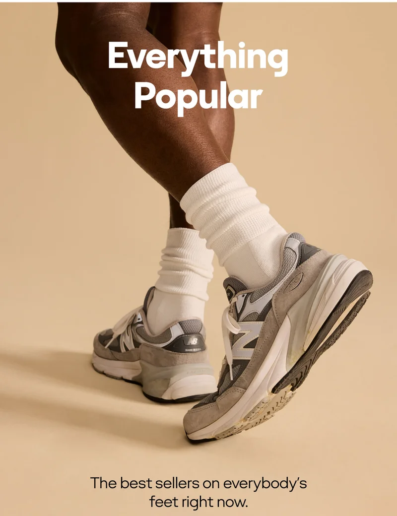 Everything Popular | The best sellers on everybody's feet right now.
