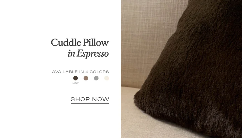 Cuddle Pillow in Espresso