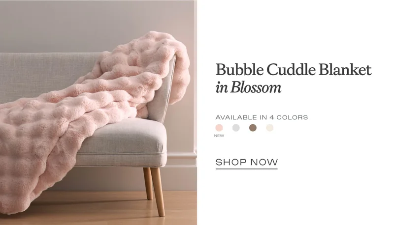 Bubble Cuddle Blanket in Blossom