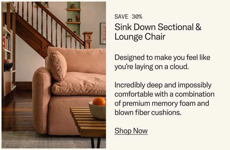 Save 30% on Sink Down