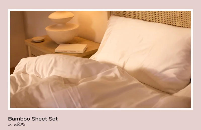 Bamboo Sheet Set in White