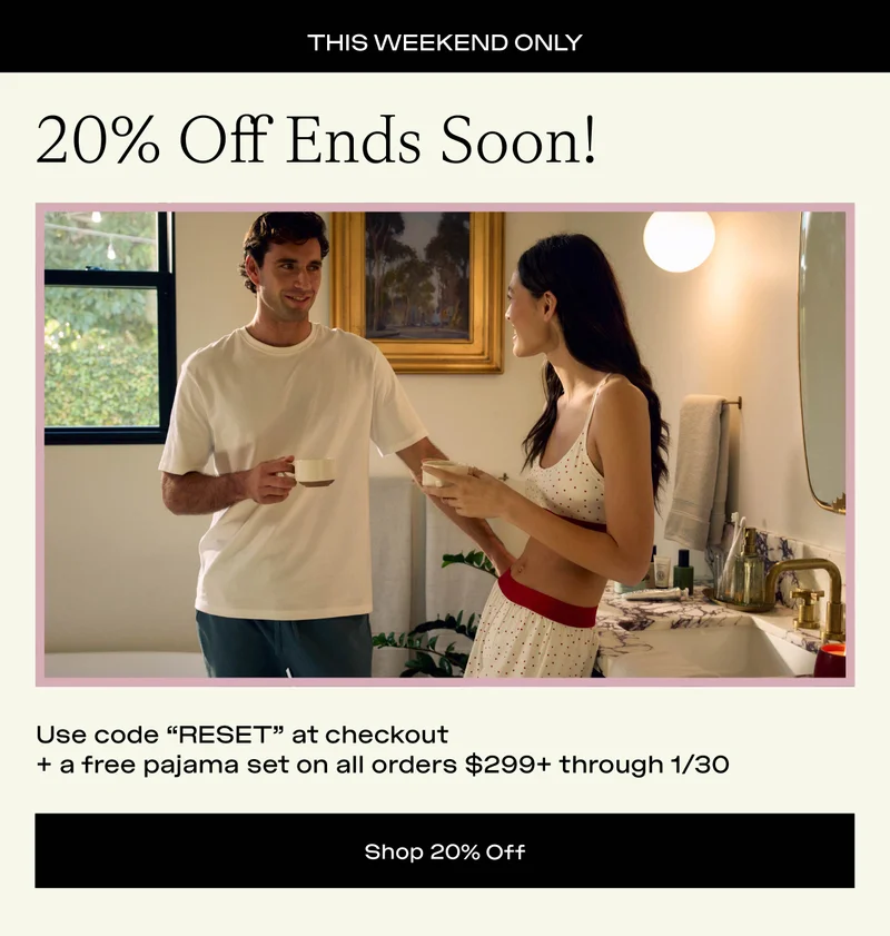 20% Off To Reset The Everyday - use code RESET