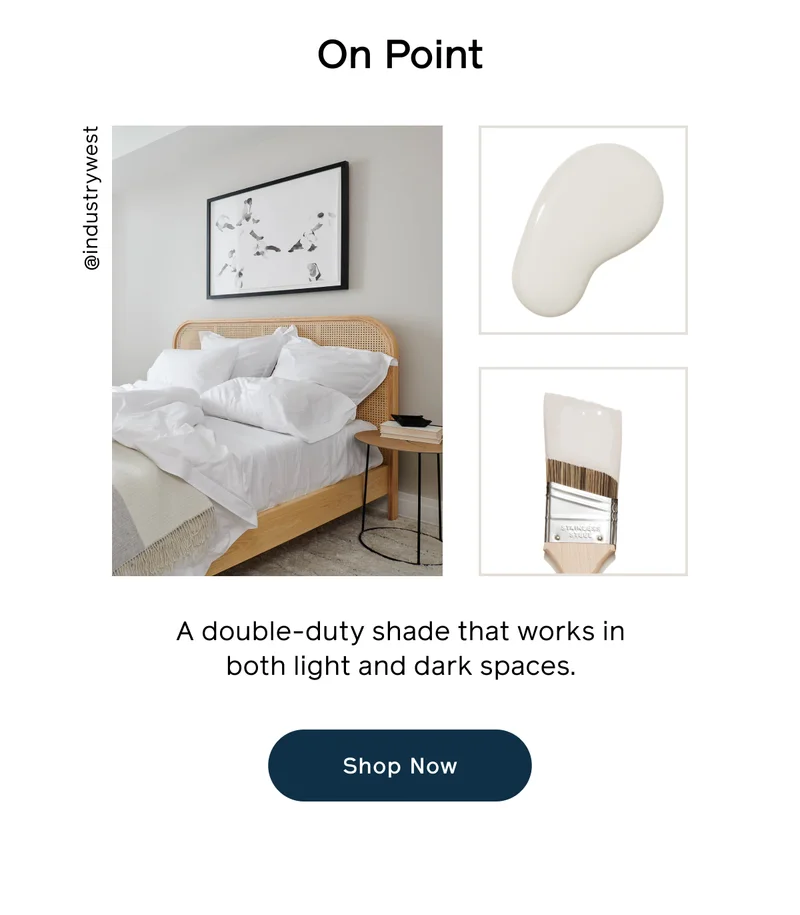 On Point. A double-duty shade that works in both light and dark spaces. Shop Now