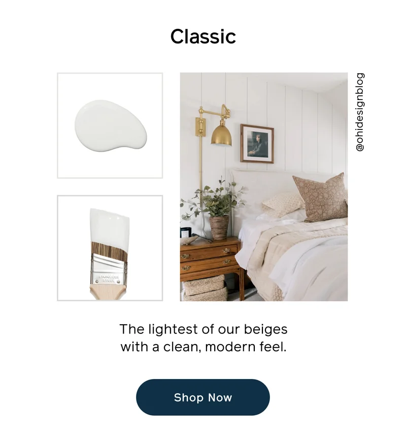 Classic. The lightest of our beiges with a clean, modern feel. Shop Now