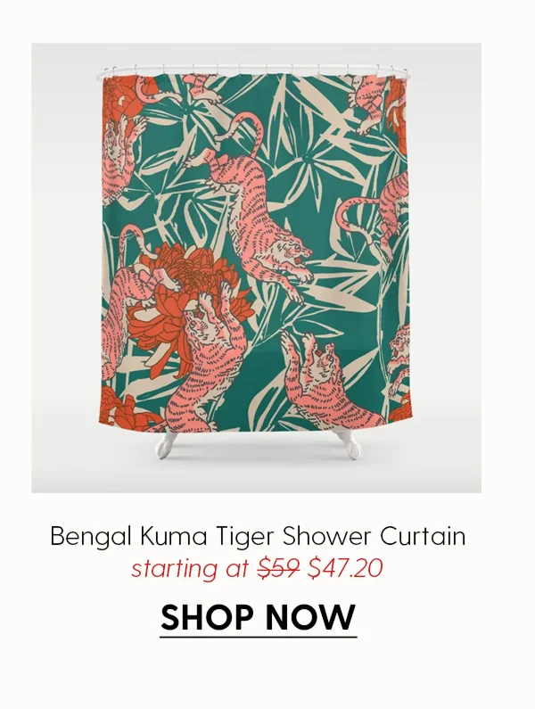 BENGAL KUMA TIGER Shower Curtain