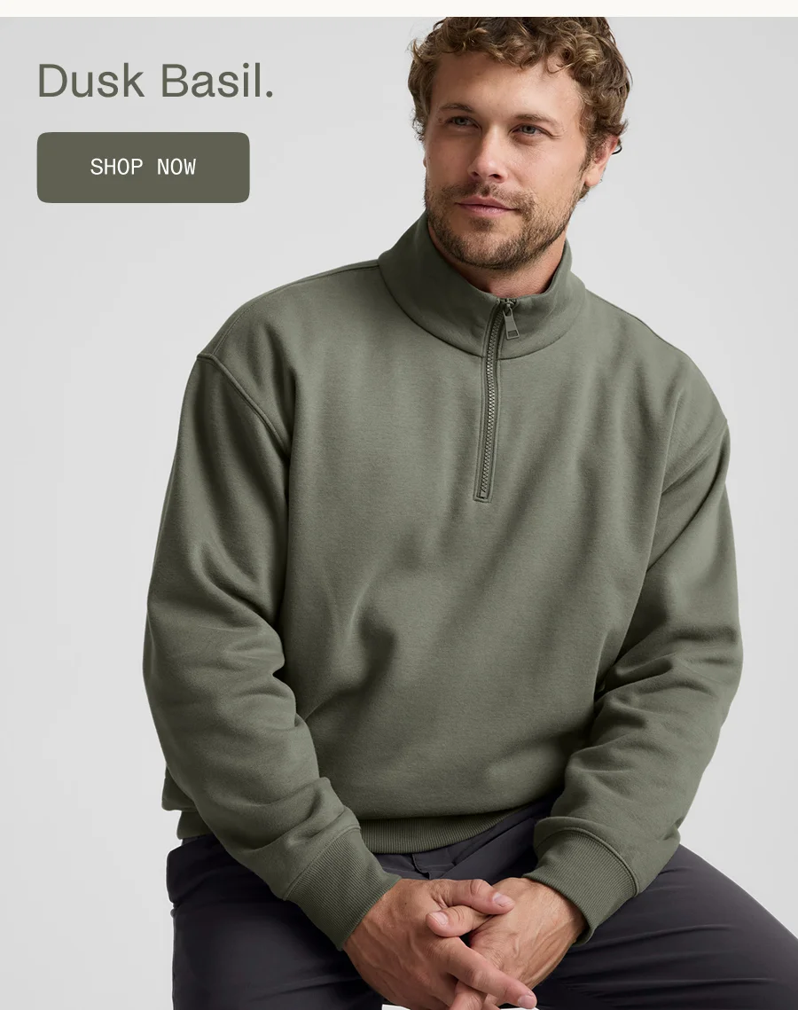 LuxeFleece Men's Half Zip Pullover