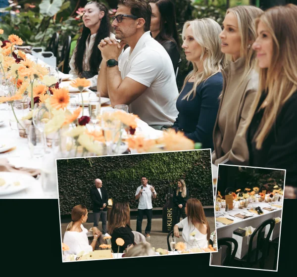 Guests at the KURK Australia anniversary birthday lunch at The Calyx, Royal Botanic Garden, Sydney.