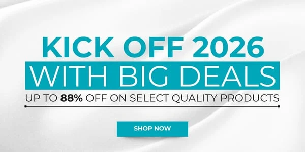 Kick Off 2026 with Big Deals Up to 88% Off on select quality products. Shop Now!