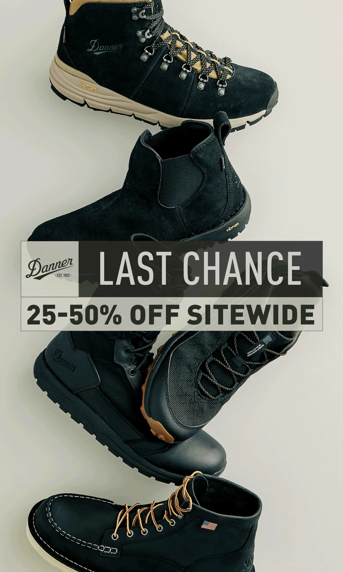 Danner: 25-50% Off Sitewide - Sale Ends Tonight - Shop our best prices of the year
