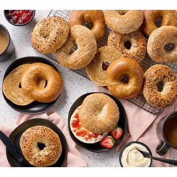 SH 3/11 Just Bagels (24) 4-oz NYC Kettle Boiled Bagels