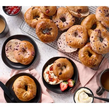 SH 3/18 Just Bagels (24) 4-oz NYC Kettle Boiled Bagels