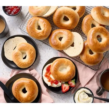 SH 3/4 Just Bagels (24) 4-oz NYC Kettle Boiled Bagels