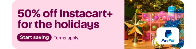 50% off Instacart+ for the holidays | Start saving | Start saving