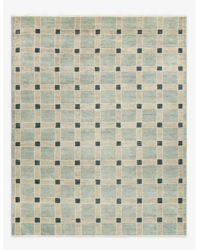 Pavez Hand-Knotted Wool Rug - Blue / 10' x 14'