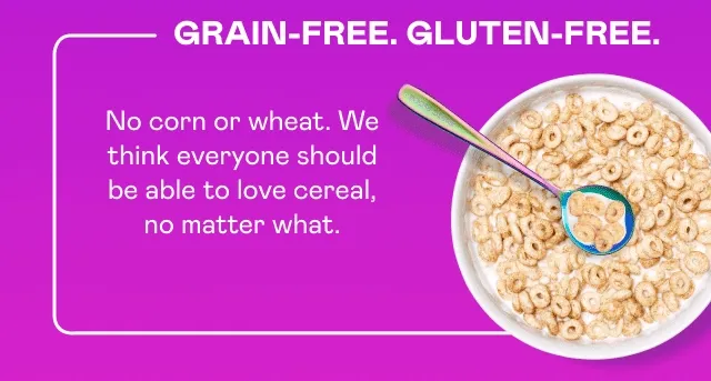 Grain-free. Gluten-free. Grain-free. Gluten-free.