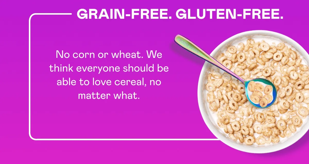 Grain-free. Gluten-free.