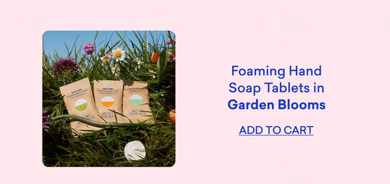Shop Foaming Hand Soap Tablets in Garden Blooms.