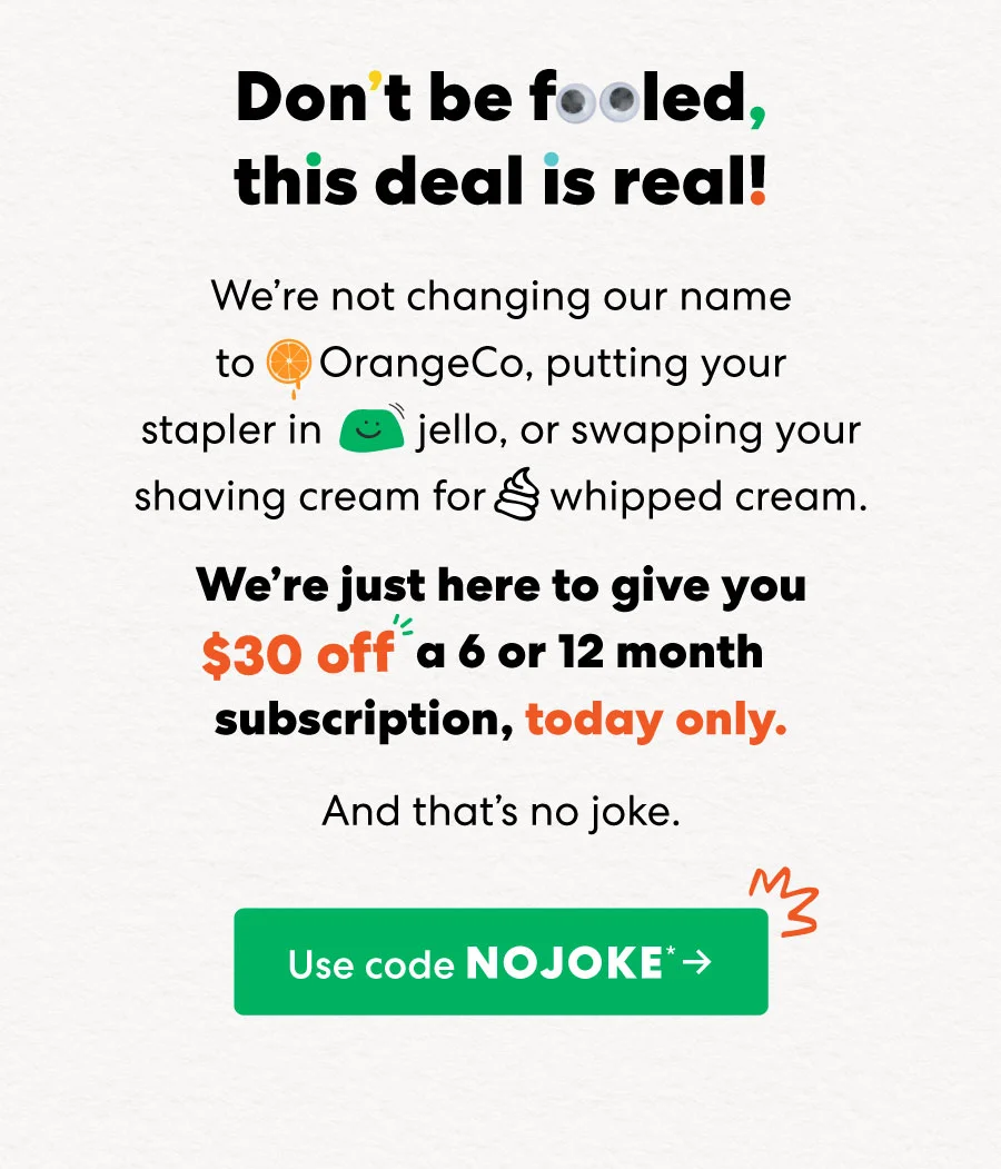 Don't be fooled, this deal is real!