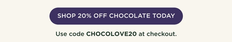 SHOP 20% OFF CHOCOLATE TODAY - Chocolate packed with lots of love (aka mushrooms) - Ten different functional mushrooms infused with a delicious, high-quality cacao chocolate.