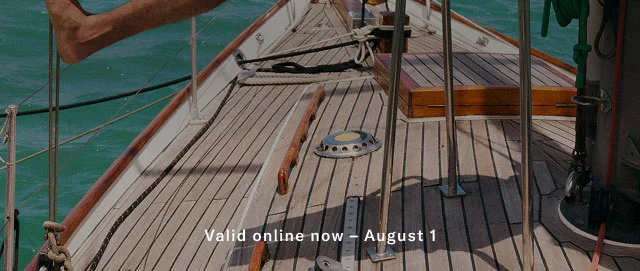 Valid online now - August 1
