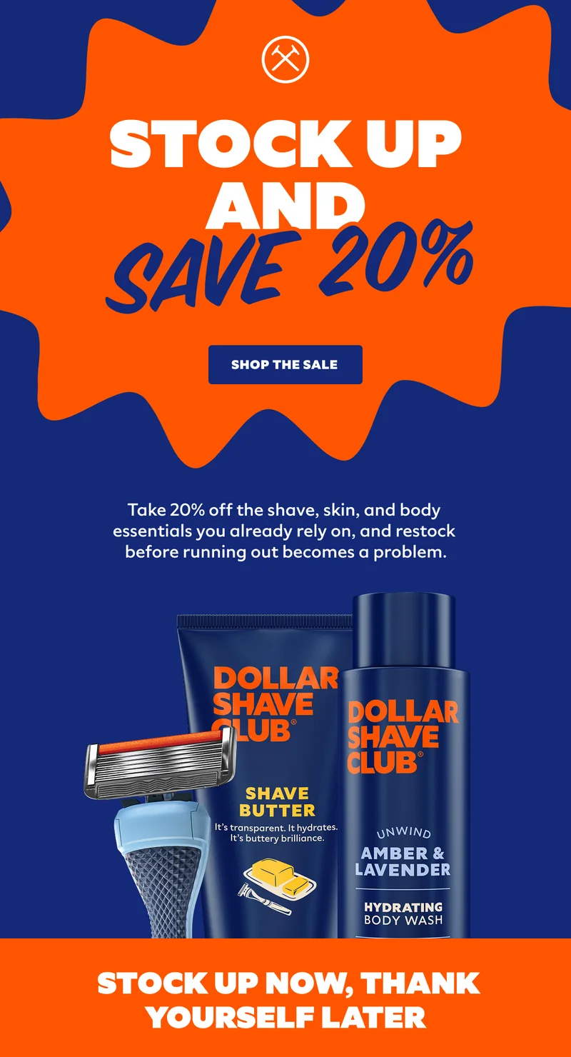 STOCK UP AND SAVE 20% | SHOP THE SALE