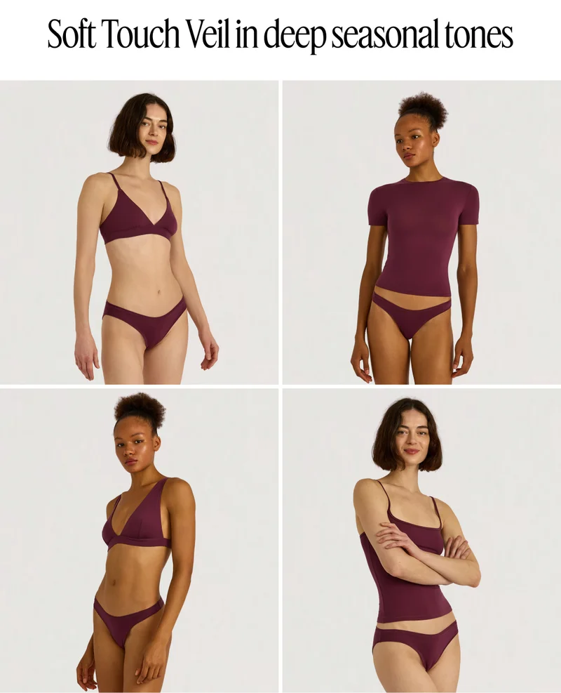 Soft Touch Veil in deep seasonal tones