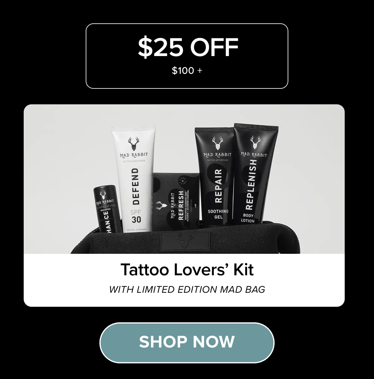 $25 off ($100+)