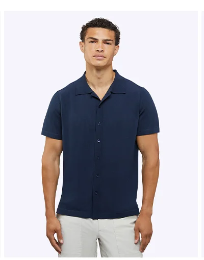 Pacific Blue Riviera Button Up