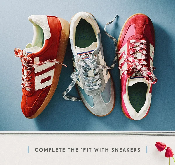 complete the 'fit with sneakers
