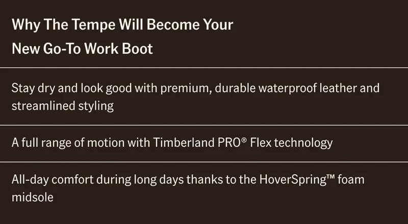 The Tempe Will Become Your New Go-To Work Boot