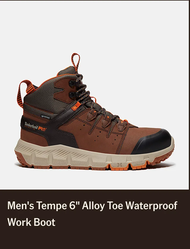 Men's Tempe 6" Alloy Toe Waterproof Work Boot