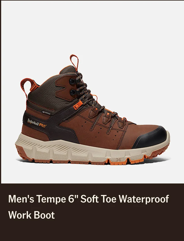 Men's Tempe 6" Soft Toe Waterproof Work Boot